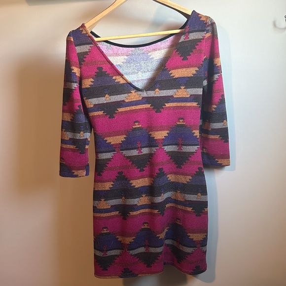 🌟3 for $25 🌟 Everly Aztec Dress/Tunic - Picture 4 of 5